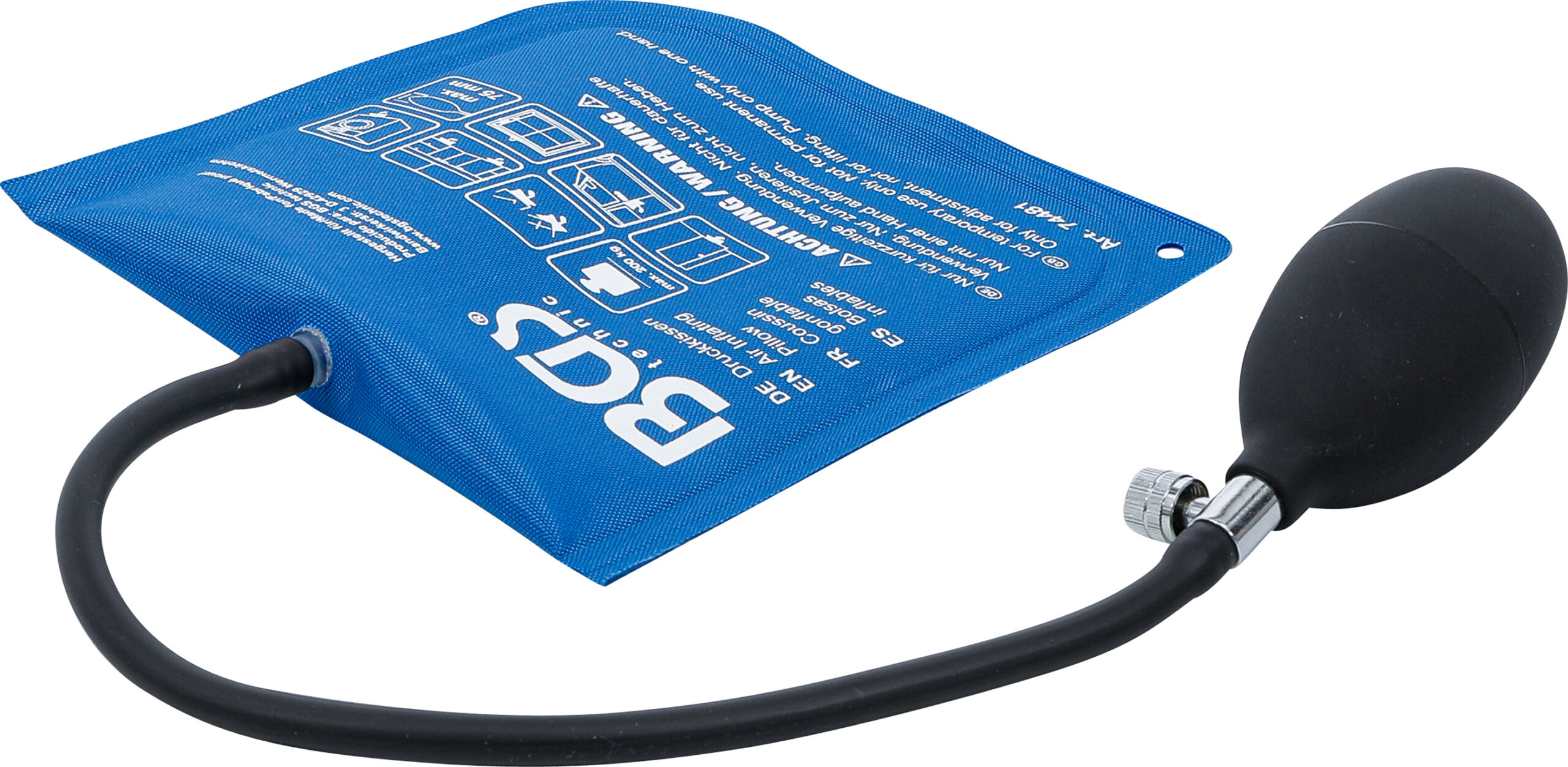 Tryckkudde | med handpump | Kvadratisk | 270 x 135 mm