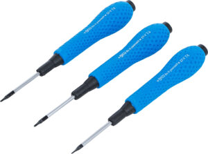 Precisions-Skruvmejsel-sats | T-Profil (för Torx) T4 / T5 / T6 | 3 delar
