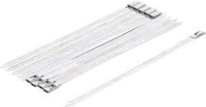 Buntband-sortiment | Rostfritt stål | rostfri | 7,0 x 200 mm | 10 delar