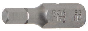 Bit | Längd 25 mm | Yttre sexkant 6,3 mm (1/4") | Inre sexkant 4 mm