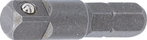 Bit-spärrskaft-adapter | Yttre sexkant 6,3 mm (1/4") - yttre fyrkant 6,3 mm (1/4") | 30 mm