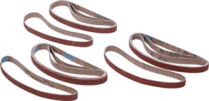 Slipband-sats | för BGS 8853 | 10 mm x 330 mm | K 60 - 80 - 120 | 12 delar