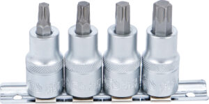 Bit-Insats-sats | 12,5 mm (1/2") | T-Profil (för Torx) T40 - T55 | 4 delar