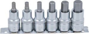 Bit-Insats-sats | 12,5 mm (1/2") | Inre sexkant 6 - 14 mm | 6 delar